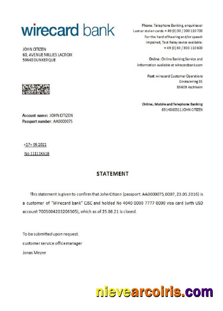 Germany Wirecard closure reference